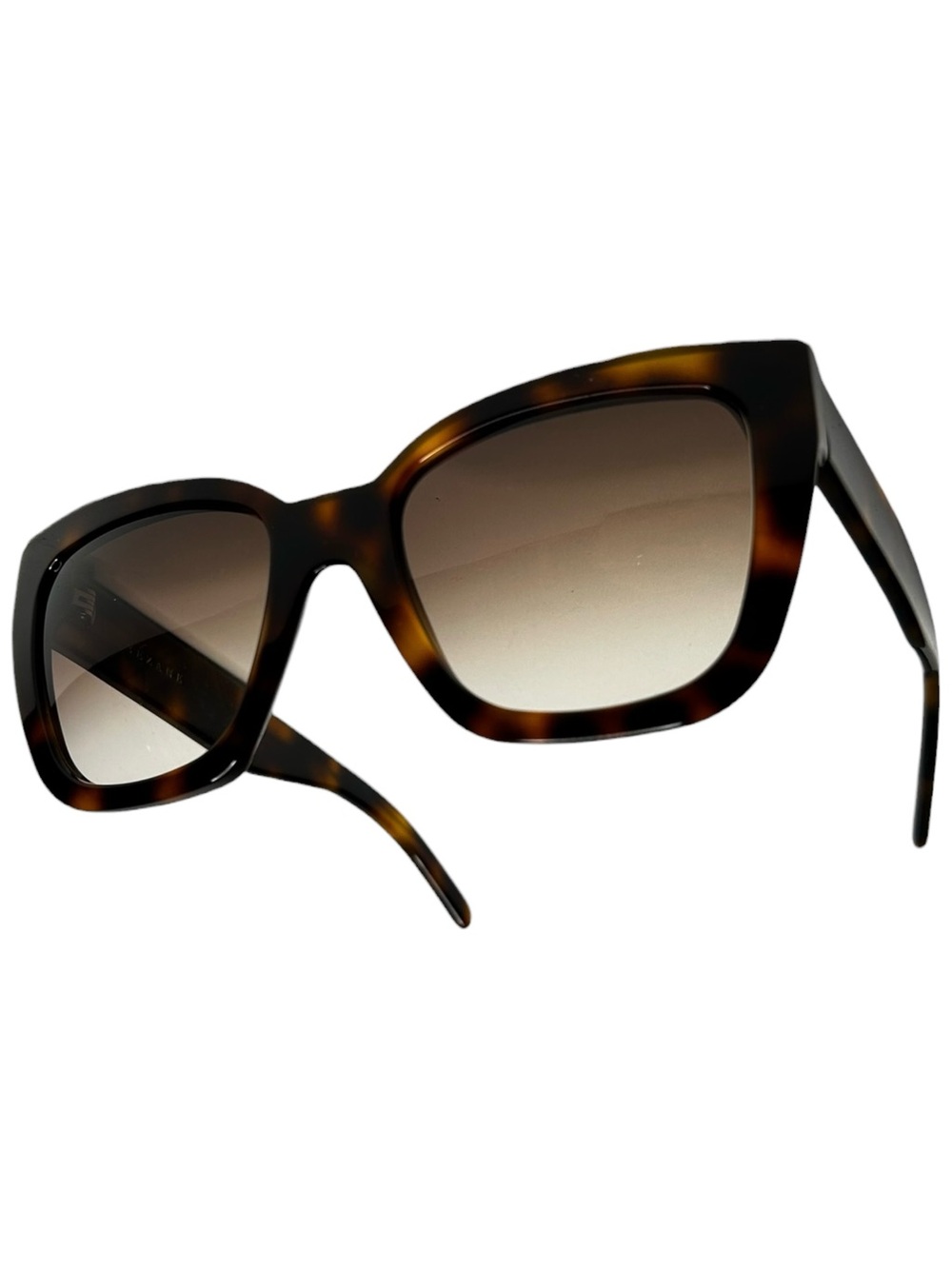 Sezane French Tortoiseshell Square Sunglasses Brown Gradient Made in France - Picture 2 of 11